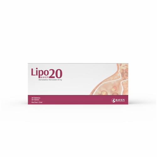 LIPORAVEN 20 MG X 20 TABS