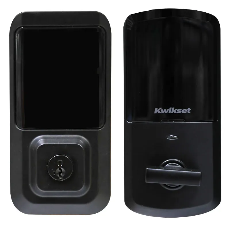 Cerrojo digital Wi-Fi Halo latón negro mate Kwikset