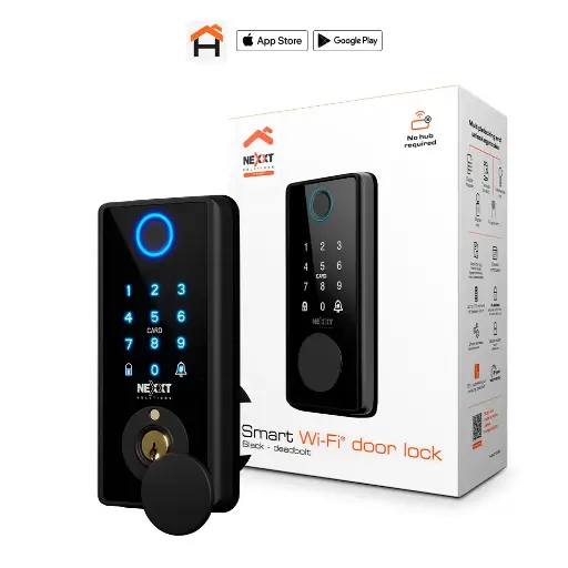 Cerradura Inteligente Nexxt Solutions Home Wi-Fi Negra NHS-D150 BK