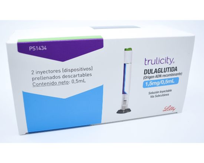 Trulicity 1.5mg/0.5ml 2 inyectores