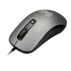Mouse Óptico Ambidextro, 1600dpi, Cableado, Color Gris, Shadow