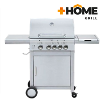 Parrilla Gas 5 Quemadores Acero Inoxidable + Home Grill