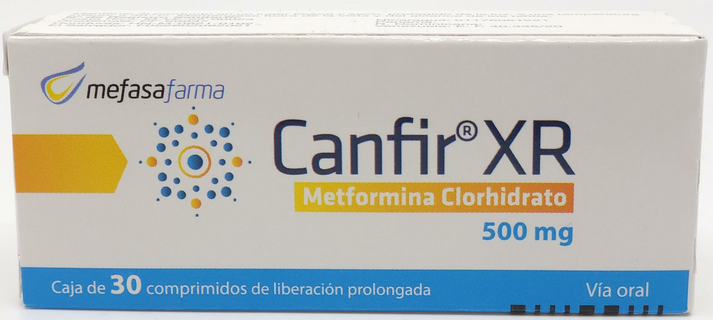 Canfir XR, 500 mg, 30 tabletas