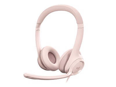 HEADSET LOGITECH H390 USB ROSADO (981-001280)