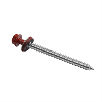 Tornillo Techo Punta Corriente Rojo 1/4 X 3" 12 Unidades