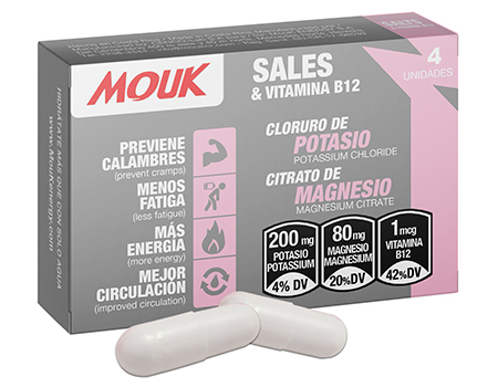 MOUK Energy Electrolito+Vitamina B12 x4 cápsulas