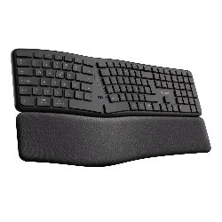 Trust keyra teclado inalambrico multidispositivo Ergonomico US