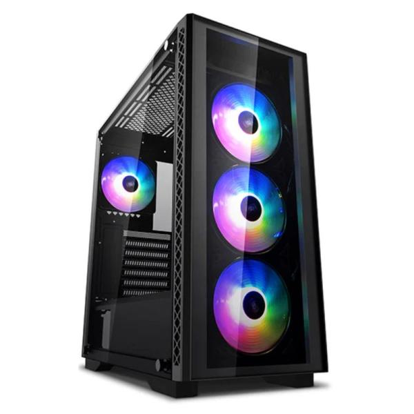 Case Deepcool RGB Mid Tower Matrexx 50 ADD- 4F Ventiladores 4 de 120MM con Vidrio Frontal y Lateral – Negro