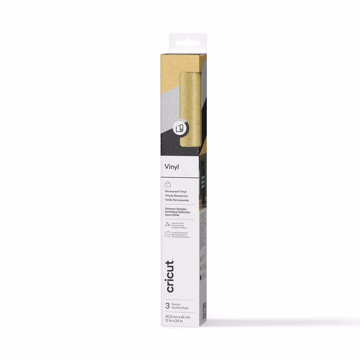 CRICUT VINIL HOJA SHIMMER – CLASSICS – 3 HOJAS