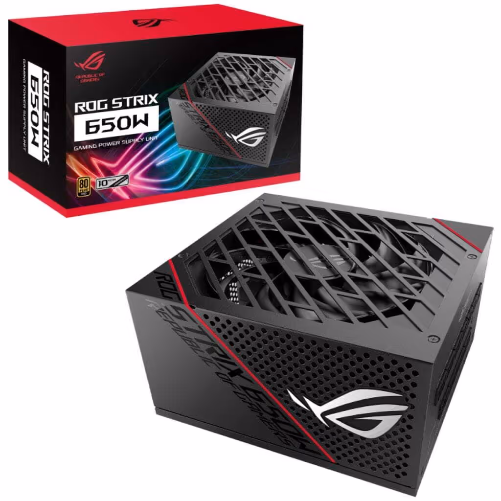 Fuente de poder Asus Rog Strix 650 Watts Gold