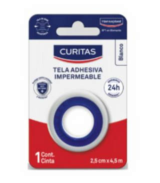 Hansaplast Tela Adhesiva Impermeable 1 cinta rollo 2.50 cm x 4.5 m