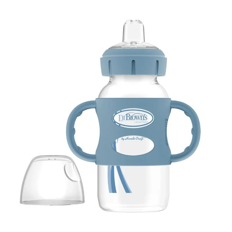Chupón de transición cuello Ancho con boquilla y asas de silicona 9oz DrBrowns