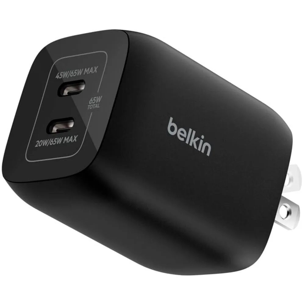 Cargador de pared dual USB-C de 65 W para Nintendo Switch 2