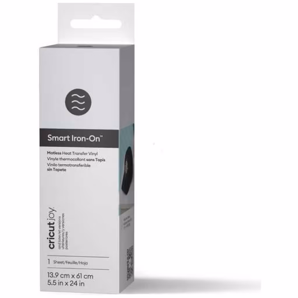 Vinil textil Cricut Joy Smart Iron-On blanco 5.5×24”