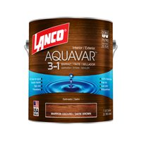 Barniz Aquavar Marron Oscuro Cuarto Lanco