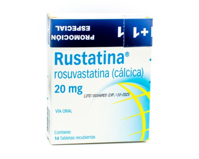 Rustatina, 20 mg, 30 tabletas recubiertas