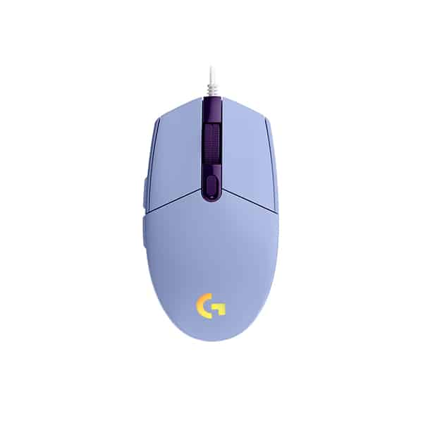 Logitech Mouse gaming alámbrico lila
