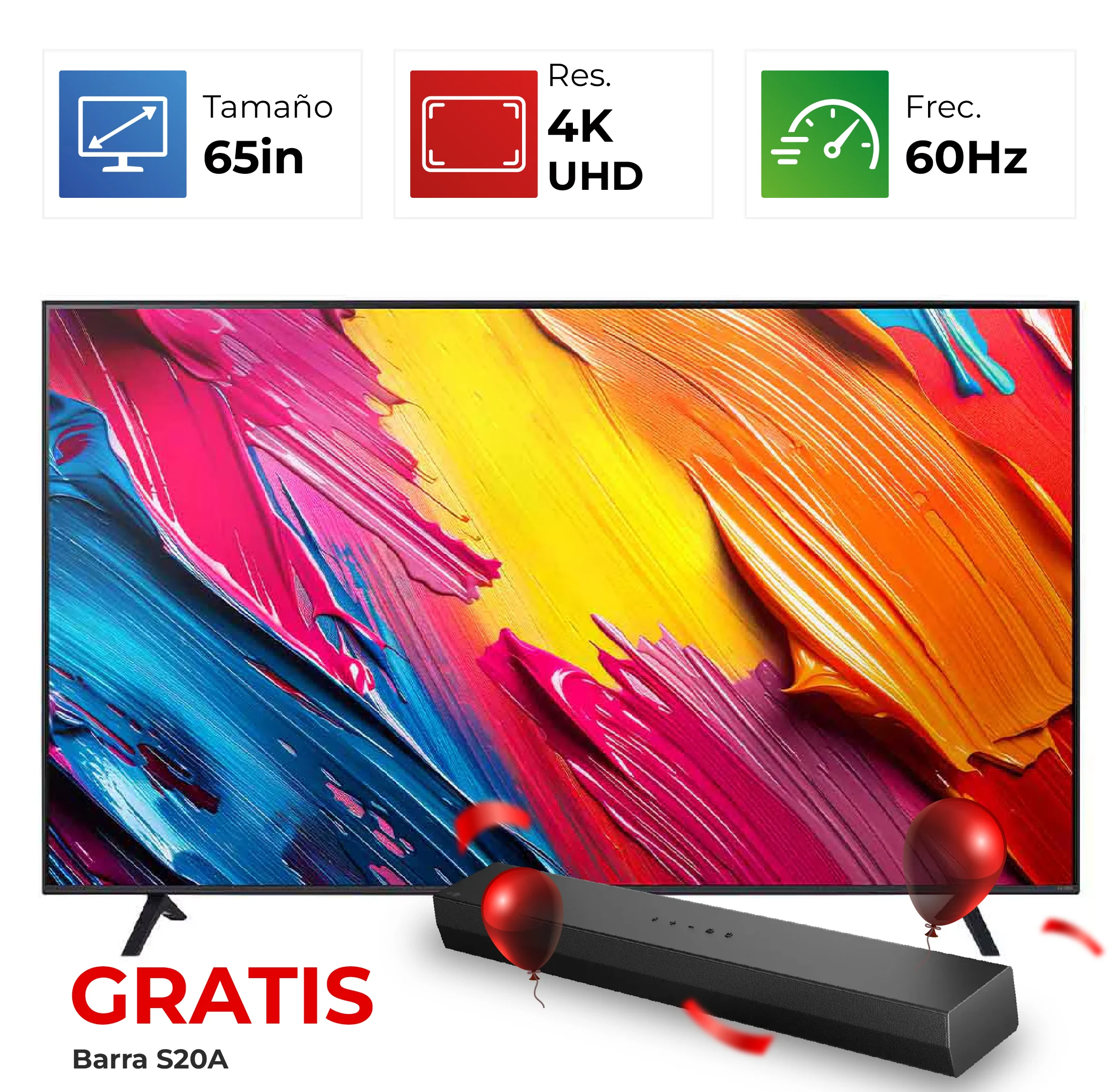 LG 65QNED73 – 65″ QNED 4K – AI – Smart TV