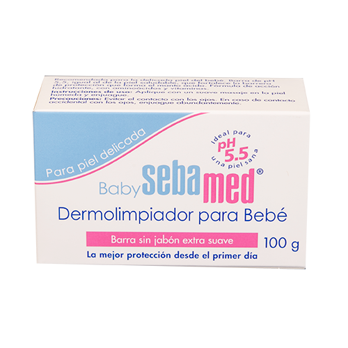 DERMOLIMPIADOR BARRA P/BEBE SEBAMED 100 GR