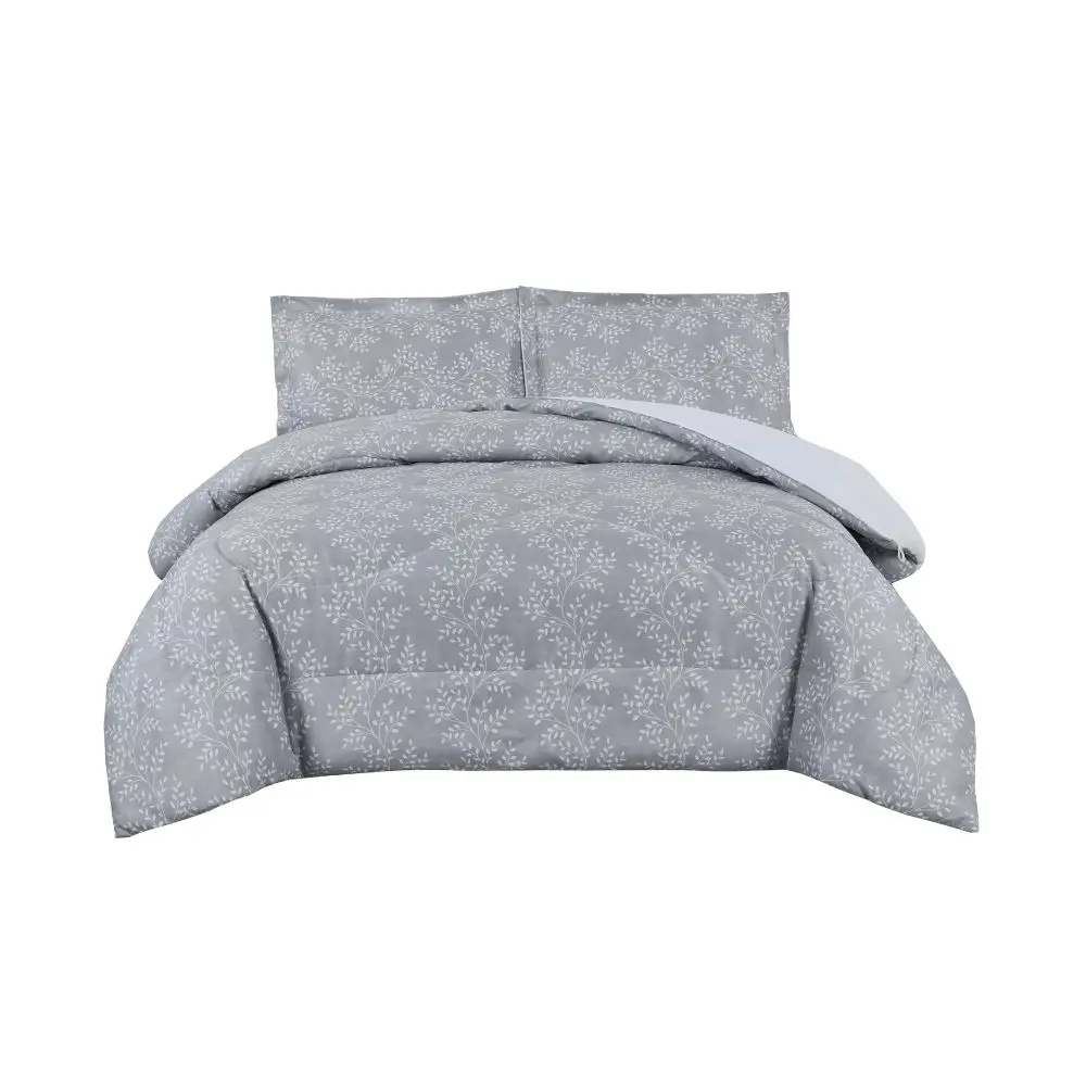 Set de Edredón Quattro King Gris QTTBDCOMK05