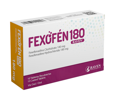 FEXOFEN TABLETAS 180MG 10 UNIDADES