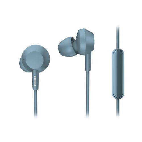 Audífonos Philips Intraauditivos con Micrófono Azul TAE4105BL