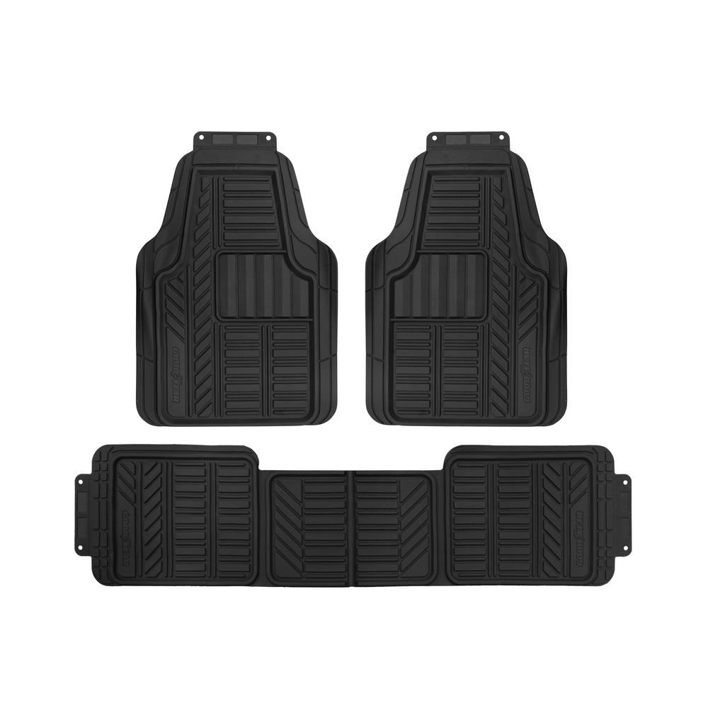Alfombra para auto negro 3piezas