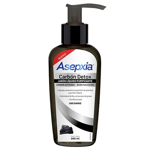 JABON ASEPXIA CARBON LIQUIDO 200 ML