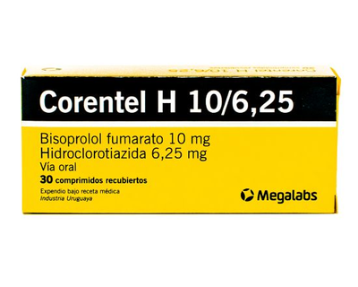 Corentel h 10 6.25 mg x 30 Comp Rec