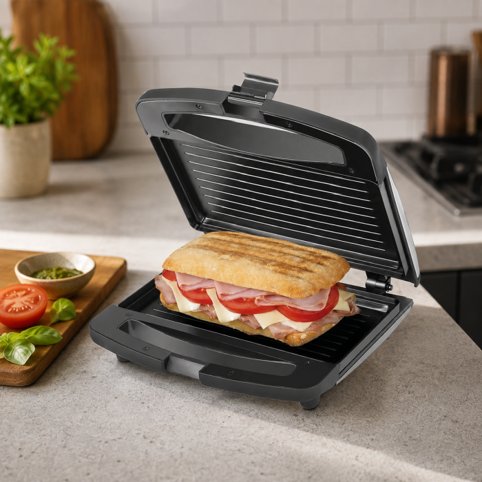 SANDWICHERA PANINI ANTIADHERENTE NEGRA BLACK & DECKER