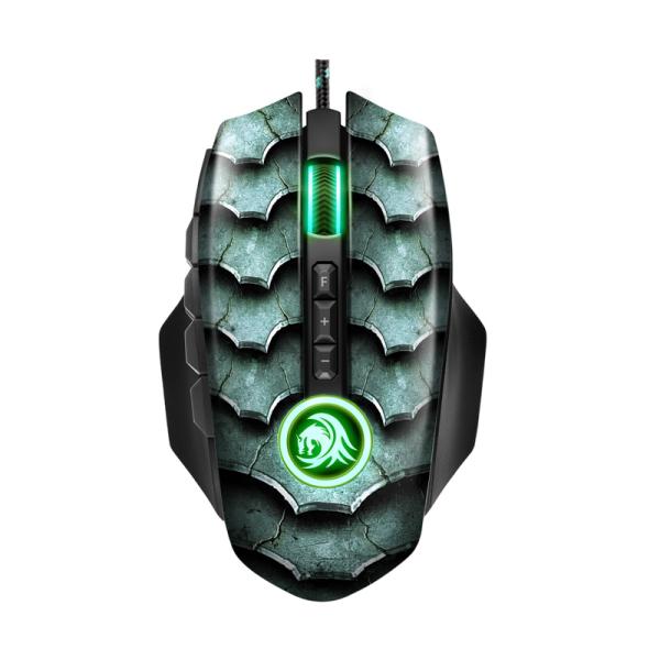 Mouse Sharkoon Gaming RGB Drakonia II 15000 DPI Alámbrico USB – Negro / Verde