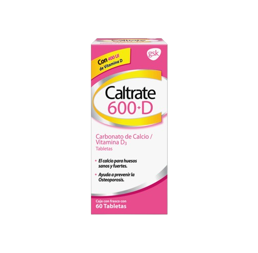 Caltrate D 600mg/400UI 60 tabletas vía oral