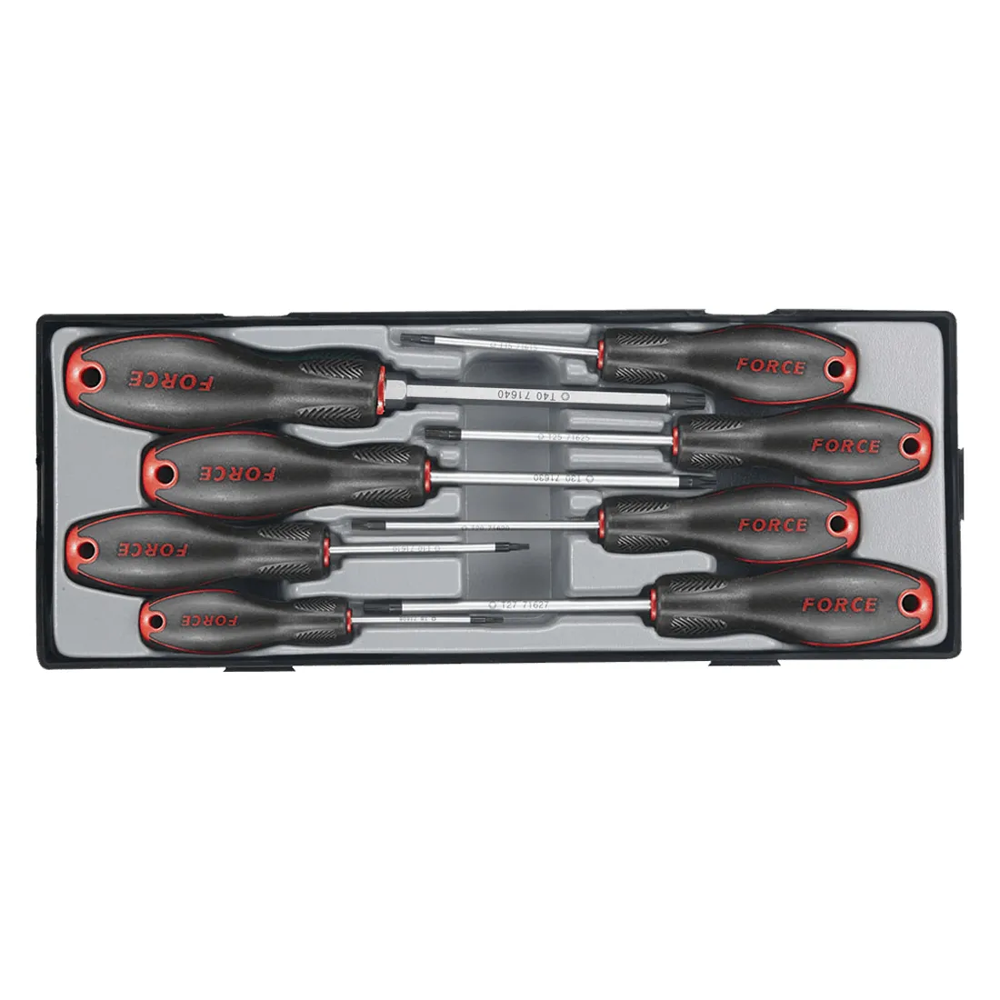 Juego 8 destornilladores torx t8 a t40 FORCE