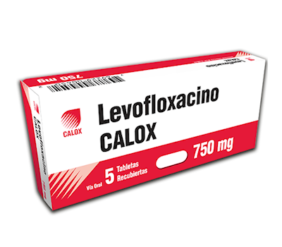 CALOX LEVOFLOXACINO 750 MG TABLETAS RECUBIERTAS
