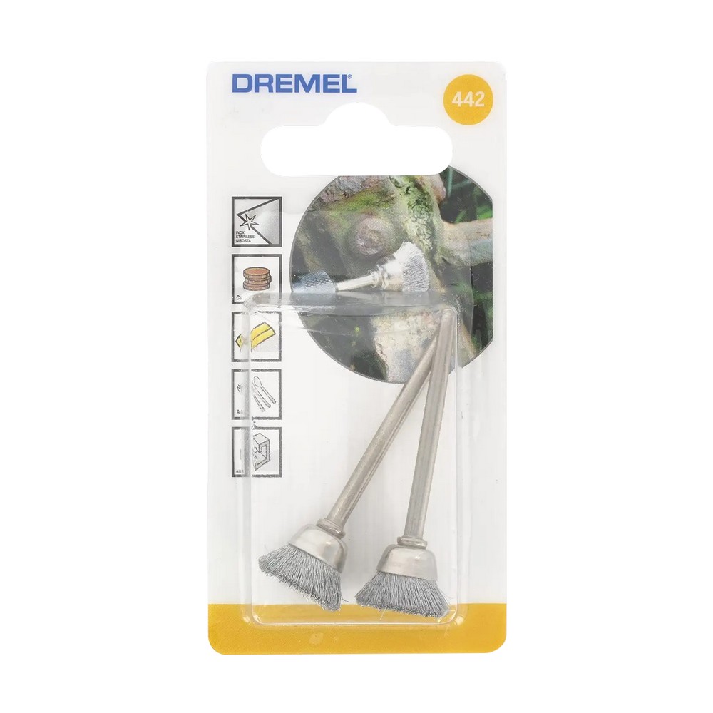 Set de cepillos de acero al carbón 1-2 pulg 442-05 2 pzas