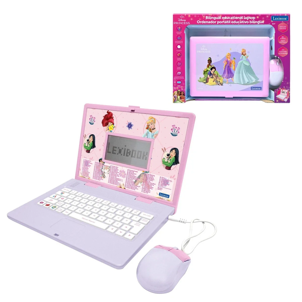Laptop Lexibook educativa bilingüe de 164 actividades