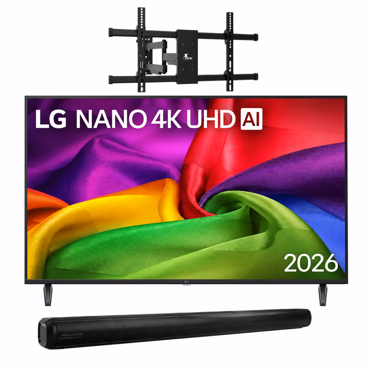 COMBO PANTALLA LG 75″ NANO 4K UHD AI NU80 SMART 2026