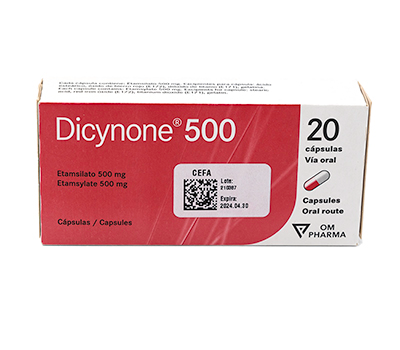 DICYNONE 500mg x 20 CAPSULAS