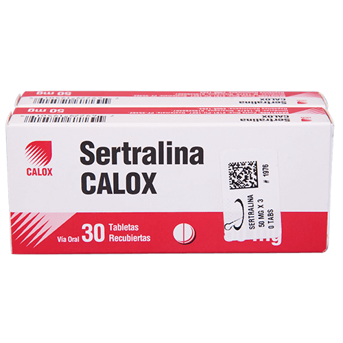 CALOX SERTRALINA TABLETAS 50 MG