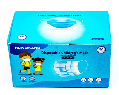 Mascarilla para niños 3 pliegues, 50