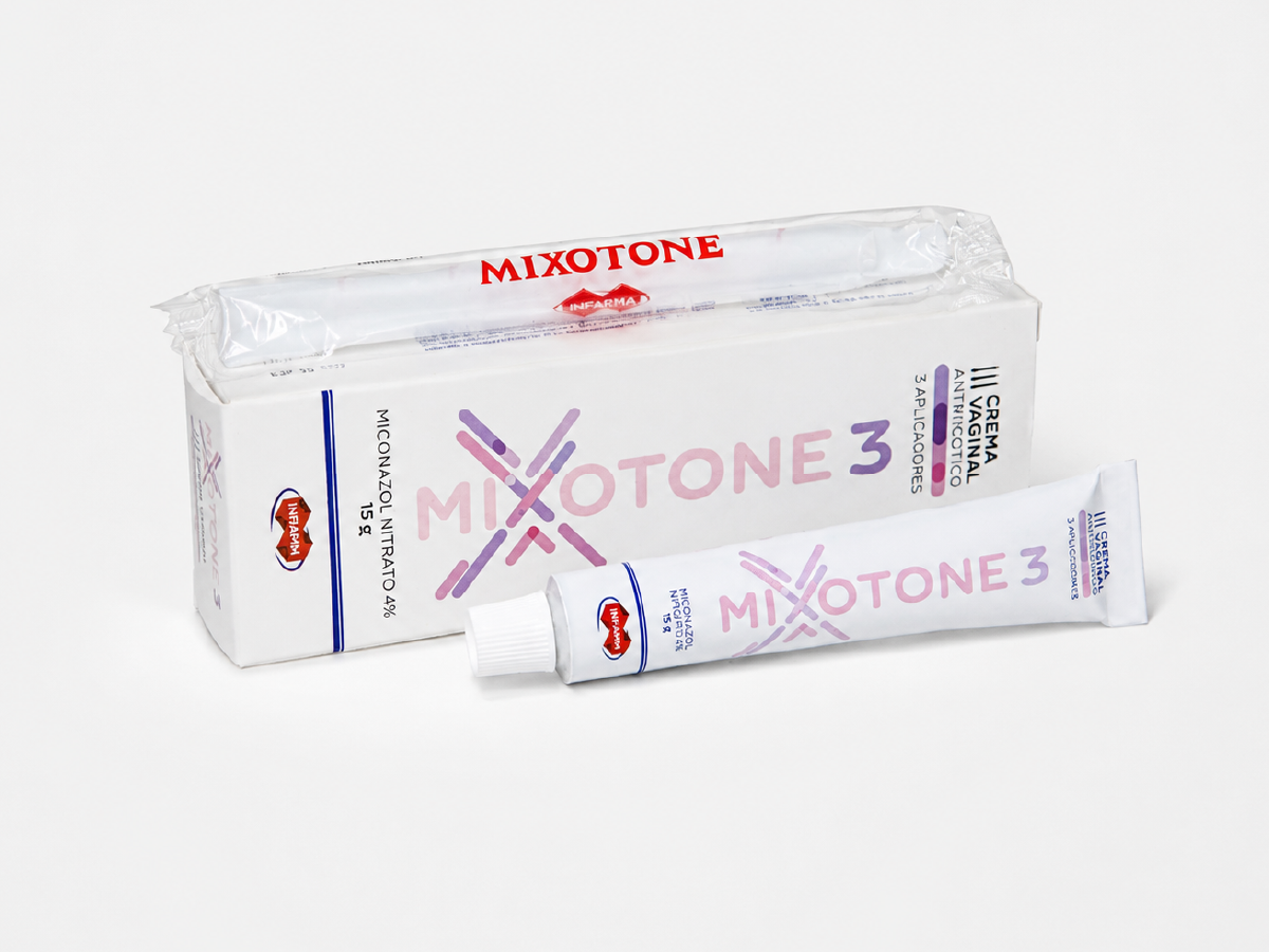 MIXOTONE 3 CREMA VAGINAL 4% X 15 GR