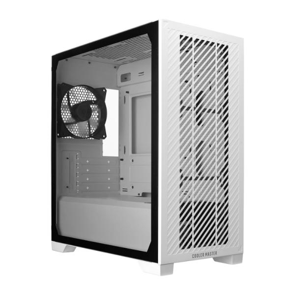 Case Cooler Master Mini Tower Elite 301 Lite Ventiladores 1 de 120MM con Vidrio Lateral y Malla Frontal – Blanco