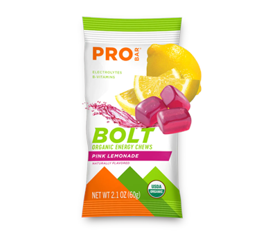 PRO BAR ORGANIC ENERGY CHEWS PINK LEMONADE GOMITA 60 GRAMOS