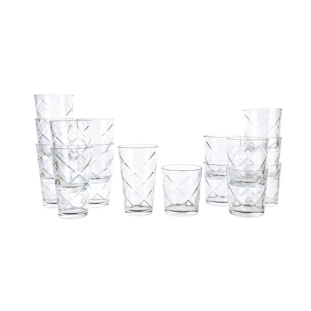 Juego de Vasos de Vidrio Gibson Home 13.5 y 16 Onzas 16 piezas piezas 14140916
