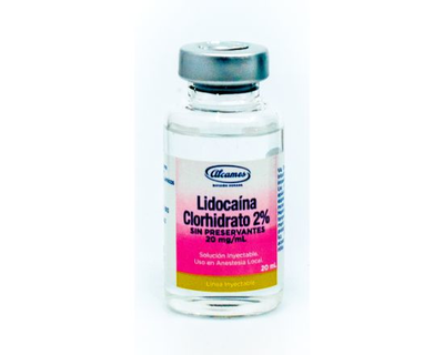 Lidocaina Clorhidrato 2% I.V. 1 frasco