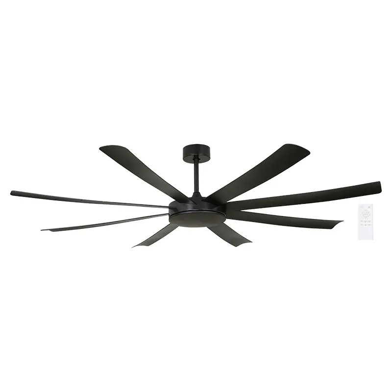 Ventilador techo 72" 8 aspas reversibles negro Designers Lighting