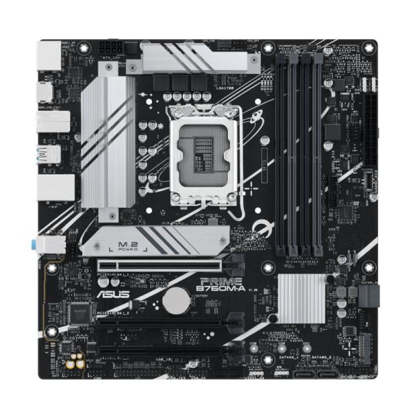 Tarjeta Madre Asus Prime B760M-a LGA1700 M-ATX DDR5 – Negro / Blanco