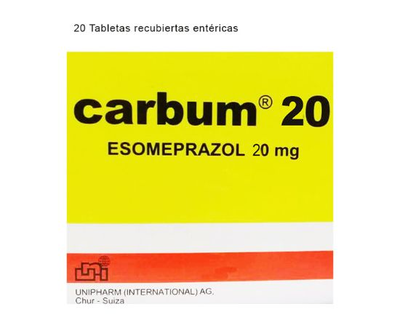 Carbum 20 mg 20 tabletas