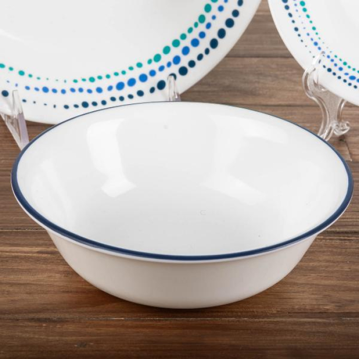 VAJILLA 12 PIEZAS REDONDA OCEAN BLUES CORELLE