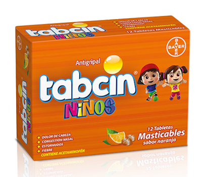 TABCIN NIÑOS TABLETAS MASTICABLES VIA ORAL